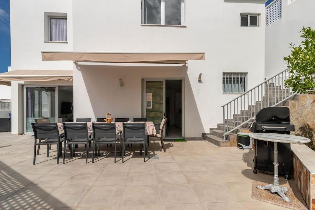 Big Villa Tauro With Private Heated Saltwater Pool & Jacuzzi & Bbq & Game Room & Arcade Games Mogán Exterior foto