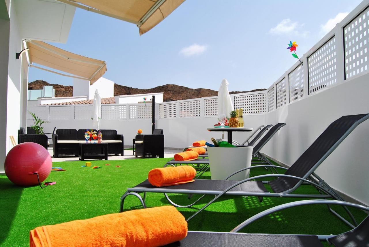 Big Villa Tauro With Private Heated Saltwater Pool & Jacuzzi & Bbq & Game Room & Arcade Games Mogán Exterior foto