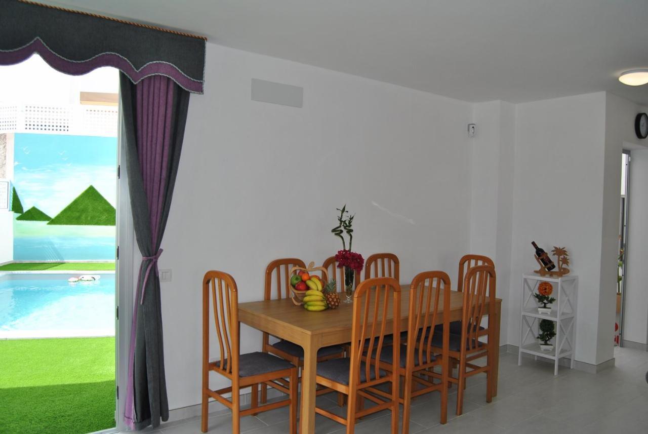 Big Villa Tauro With Private Heated Saltwater Pool & Jacuzzi & Bbq & Game Room & Arcade Games Mogán Exterior foto