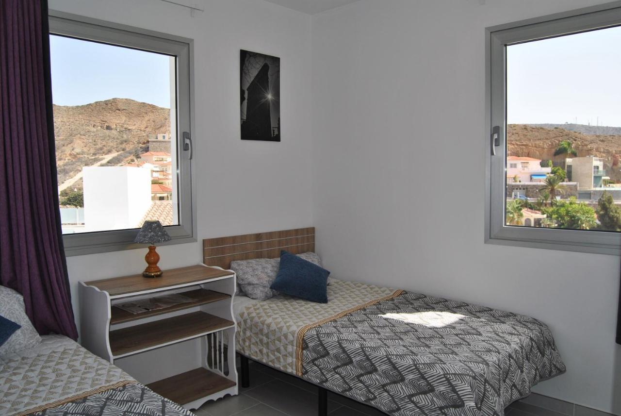 Big Villa Tauro With Private Heated Saltwater Pool & Jacuzzi & Bbq & Game Room & Arcade Games Mogán Exterior foto